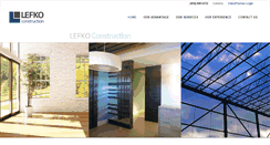 Desktop Screenshot of lefkoconstruction.com